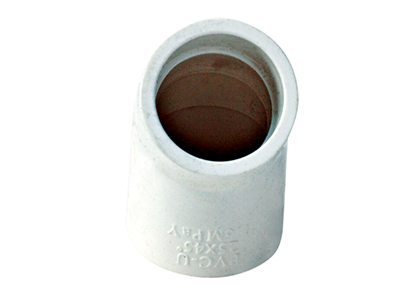PVC給(gei)水(shui)45°彎頭